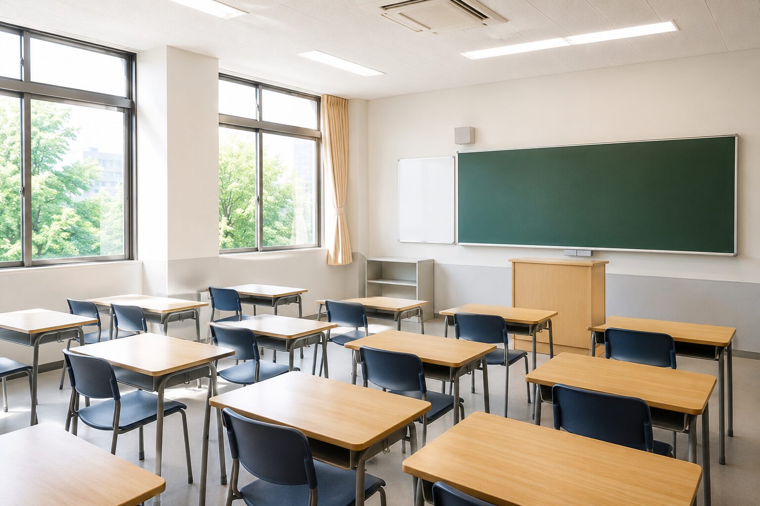学校や保育施設の教室